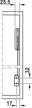 Kalkar Katlanır Kapak Makası, Häfele FREE FOLD, Makas Gövdesi, Sol – F.FOLD gvd 77-84cm/8-15,5kg – görsel 2