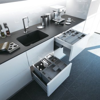 Kapak, Häfele One2Four/One2Five çöp kutusu sistemleri için – sideBox Çekmece içi kutusu,antrasit – görsel 3
