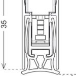 Kapı Altı Giyotin, Häfele ZONE SOFT – 730mm – görsel 3
