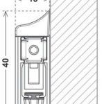 Kapı Altı Giyotin, Häfele ZONE SURFACE – 1230mm – görsel 2