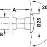 Kapı Dürbünü, Häfele DV.05 – DV 05 K.dürbün p.kr.kurş.gç.65-90mm 200º – görsel 2