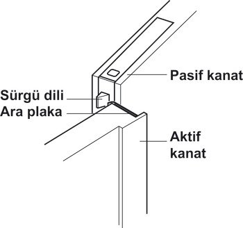 Kapı Sürgüsü, Häfele BOLT 06 – Sürgü otomatik sol paslanmaz çelik mat 159mm – görsel 3