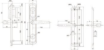 Kapı Terminali, Häfele DTLite V1, H – Kr.Mat 38-56 Dsağ – görsel 2