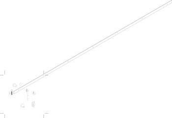 Kayar kapı donanımı, Häfele Slido D-Line42 100S, taşıyıcı raylı set – D-Line 42 seti,2m – görsel 3