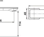 Lavabo Bataryası, Häfele ALINEA – bataryası,parlak krom – görsel 3