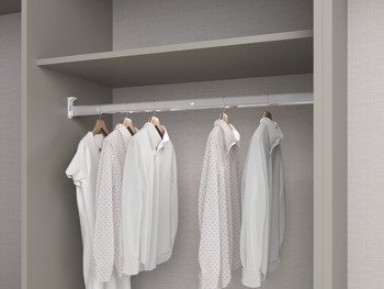LED Işıklı Askı Borusu, Häfele DRESS LINE, Pilli, Hareket Sensörlü, Alüminyum – a.b.pi. 562mm alü – görsel 3