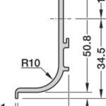 Mobilya Kulpları, Häfele Recessed grip L-profile alu.silv. 5000mm – görsel 2