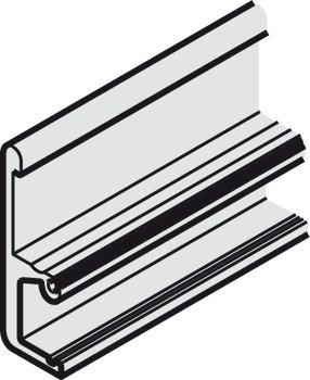 Montaj rayı, Häfele Slido Design 40-V / 80-V için – 40/80-V Üst taşıyıcı ray 2000mm