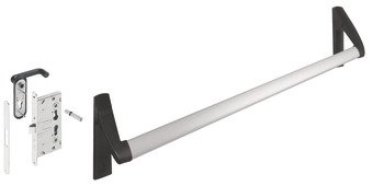 Panik Kilit Seti için Kilit, Panik B, Häfele ESCAPE, Galvaniz, 65 mm Seren Mesafeli – fonk.göm.kil.galv.65/24mm