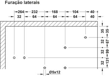 Paralel kalkar kapak makası, Häfele Free up – Makas set antrasit 34,5-42cm/2,4-4,8 – görsel 2