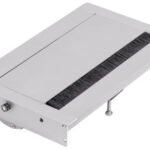 Priz Sistemi, Häfele GOO, Fırçalı, Tek Taraflı, Alüminyum – 1Priz UPS CAT6/3 gümüş
