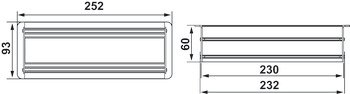 Priz Sistemi, Häfele ODIN GRANDE, Bas-Aç Kapaklı, Alüminyum – G 2Priz UPS CAT6/3 HDMI USB-A/C an. – görsel 2
