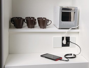 Priz Sistemi, Häfele V-PAD – USB-A RJ45 pasl.