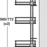 Saklama Seti, Häfele ELITE, Siyah, Çelik – sağ 29x521x58cm – görsel 2