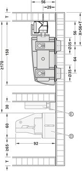 Slido F-Fold61 bas-aç mekanizması,sol – mekanizması,sol – görsel 2