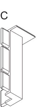 Süpürgelik Profili, Häfele BASEBOARD – Merdiven bağlantısı 10adet – görsel 3