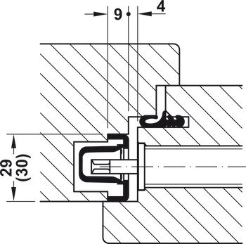Tespit şeridi, Häfele Startec – Lock strip st.si.chr. – görsel 3