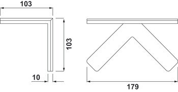 Tezgah Arası Aydınlatma, Häfele LED 1151, Spot, 24 V – LED1151 90° 24V,10W,3900K,beyaz – görsel 2