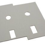 Yangına dayanıklı bağlantı parçası, Gömme Kilitler İçin – Koruma levh. 55x72mm kilit için 1mm