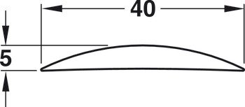 Yarı dairesel eşik kaplaması, 090, Startec – profili 1090mm – görsel 2