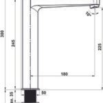 Yüksek Lavabo Bataryası, Häfele VOG – bronz – görsel 2