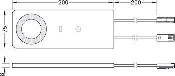 Yüzeye Monte Gömme Işık, Häfele Loox5 LED 3109 24 V – LED3109 Spot ana 24V 5W MB2 CRI90 beyaz – görsel 3