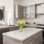 Laminam Bianco Lasa porselen tezgah, uygulama görseli 3