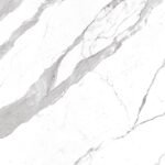 Laminam Bianco Statuario Venato Book Match porselen tezgah dokusu