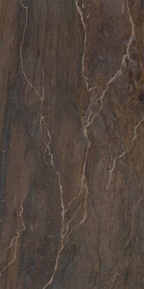 Laminam Bronzite Book Match porselen tezgah dokusu