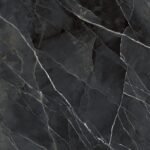 Laminam Calacatta Black Book Match porselen tezgah dokusu