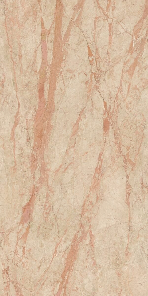 Laminam Calacatta Rosa Book Match porselen tezgah dokusu 2