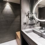 Laminam Pietra Di Savoia Grigia porselen tezgah, uygulama görseli 2