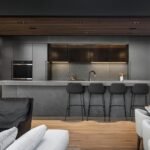 Laminam Pietra Grey porselen tezgah, uygulama görseli 1