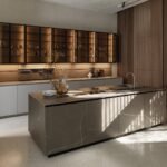 Laminam Pietra Piasentina Taupe porselen tezgah, uygulama görseli 1