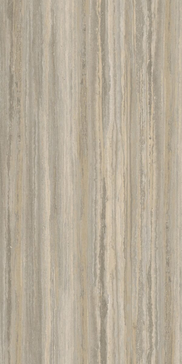 Laminam Travertino Grigio Venato porselen tezgah dokusu 2