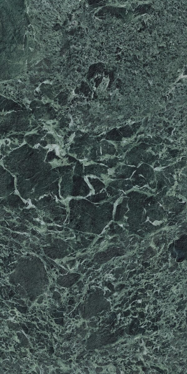 Laminam Verde Alpi Book Match porselen tezgah dokusu